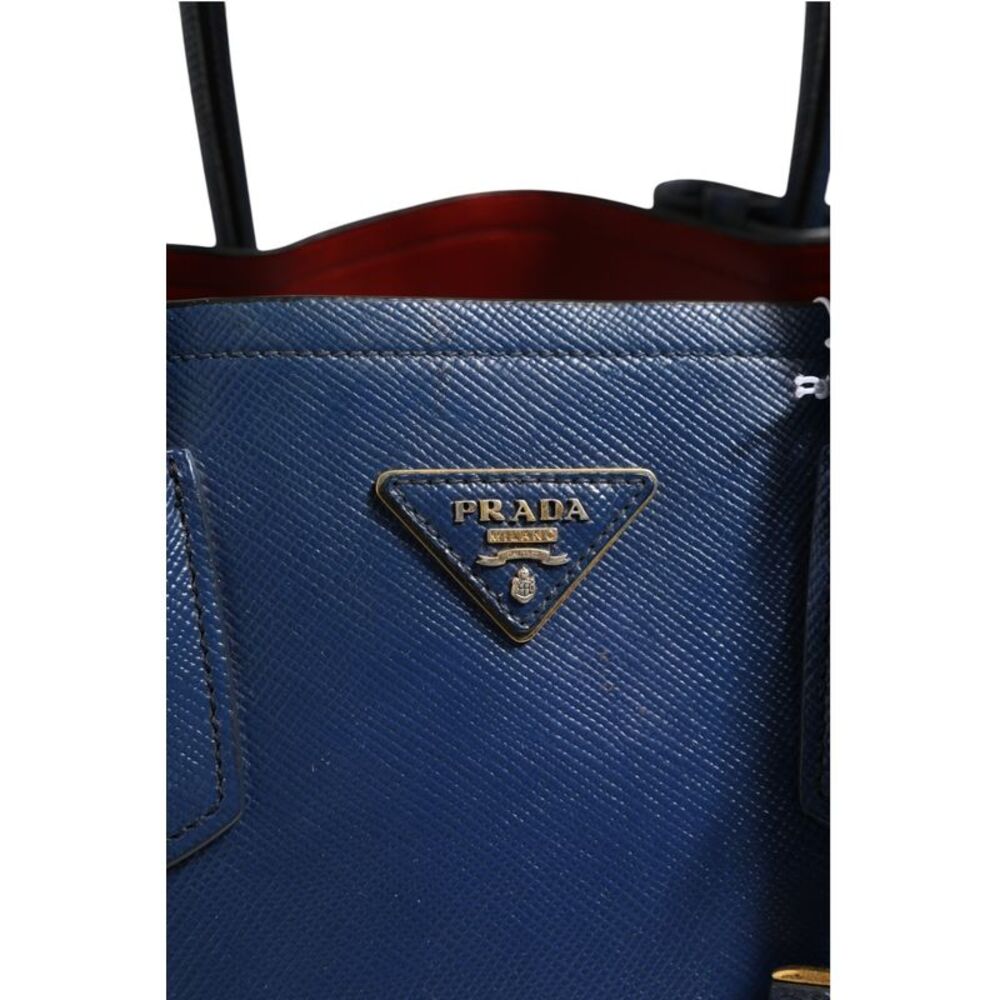 Prada Blue Saffiano Leather 2way Women's Bag - Picture 2 of 6